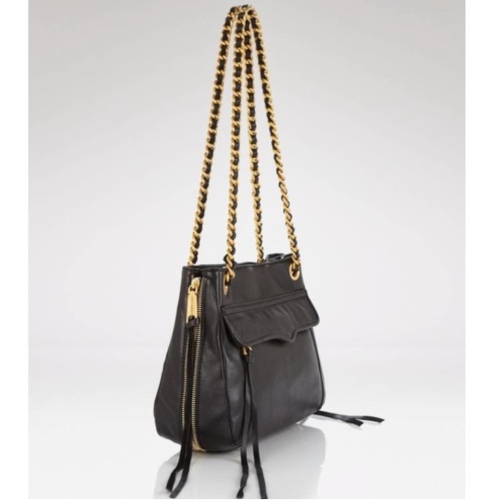 EUC Rebecca Minkoff Crossbody black with gold